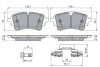 Комплект гальмівних колодок задн, AUDI A4 ALLROAD B9, A4 B9, A5, A6 ALLROAD C8, A6 C8, A7, A8 D5, Q5, Q7, VW TOUAREG 1.4-4.0H 01.15- BOSCH 0986460174 (фото 1)
