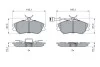 BOSCH Тормозные колодки диск. передн.(с датч.) AUDI 80/100 0986461115