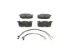 BOSCH Тормозные колодки перед. (с датч.) PEUGEOT 106 -96. RENAULT 19 1,6. 0986461763