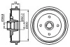BOSCH VW Барабан торм. задний AUDI 80 -91 0986477053