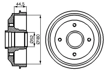 Гальмівний барабан BOSCH 0 986 477 070