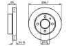 Диск торм.пер.вентил.FORD Orion,Escort,Fiesta (239,7*24,1) BOSCH 0986478148 (фото 5)