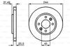 BOSCH Тормозной диск перед. (вентил.) RENAULT 21 2,1D/TD  86-95 0986478278