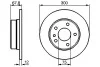 BOSCH BMW Диск тормозной 7 E32 86-92 задн. 0986478322