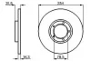 BOSCH FORD Диск тормозной передн. TRANSIT 86- 254 14,3 12.9 0986478345