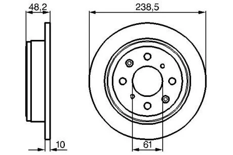 Тормозной диск BOSCH 0 986 478 350