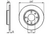 BOSCH Диск тормозной задний PEUGEOT 405 247X10 0986478359