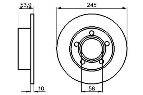 Тормозной диск BOSCH 0 986 478 461
