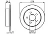 BOSCH OPEL Диск тормозной задний  Sintra 96-99 0986478487