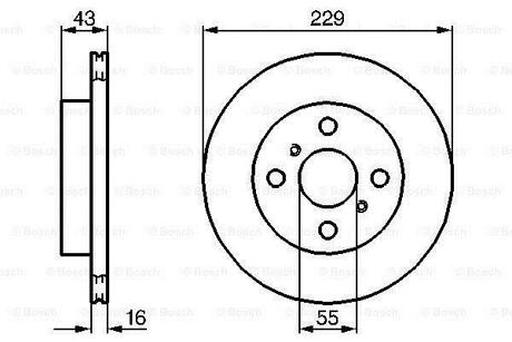 Тормозной диск BOSCH 0 986 478 491 (фото 1)