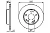BOSCH Диск тормозн. вент. передн. DB W124 (295*22) 0986478525