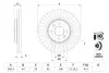 Гальмівний диск RENAULT Clio II/Kangoo/Laguna/Nevada/Megane/Captur/Dokker/Lodgy \'\'F BOSCH 0 986 478 590 (фото 5)