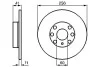 BOSCH Диск тормозной передний OPEL Astra 0986478880