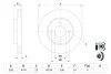 Диск тормозной FORD FIESTA, FOCUS, MAZDA 2, передн., вент. BOSCH 0986478892 (фото 5)