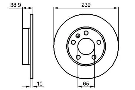 Тормозной диск BOSCH 0 986 478 894
