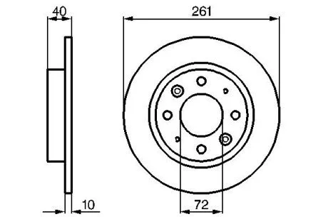 Диск тормозной BOSCH 0986479018