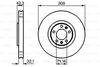 BOSCH Тормозной диск пер. PEUGEOT 607 3.0 v6 0986479027