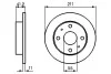 BOSCH Диск торм. пер. DAIHATSU CUORE 0986479119
