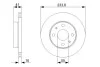 BOSCH  Диск тормозной пер. DAIHATSU SIRION 00- 0986479352