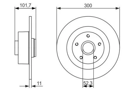 Тормозной диск с подшипником BOSCH 0 986 479 573