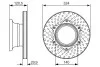 BOSCH DB Диск тормозной задн. Vario 614-814 324x30 (вентил.) 0986479600