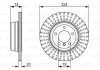 Тормозной диск BMW 7(E65,E66) 730i,iL 04-08 R 0986479671