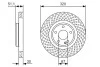 BOSCH Диск торм пер. INFINITI Q30 15- 0986479A59