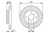BOSCH Диск торм. пер. TOYOTA COROLLA  97- 0986479A63
