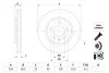 BOSCH VW Диск гальмівний задній POLO V 1.0-2.0 09- 0986479E01