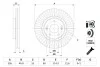 Гальмівний диск HYUNDAI/KIA Tucson/i30/Ceed/Sportage \'\'F \'\'15>> BOSCH 0 986 479 E42 (фото 5)