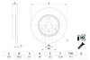 BOSCH  DB Тормозной диск передн Smart Fortwo -07,City-Coupe -04,Roadster -05 0986479E74