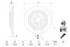TARCZA HAM. VOLVO T. S60/S80/V60/V70/XC70 07- BOSCH 0986479E85 (фото 1)