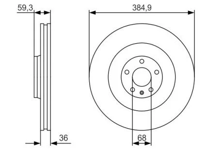 Диск тормозной BOSCH 0986479R30