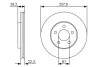 BOSCH CHRYSLER Тормозной диск передн.Neon 94- 0986479R56