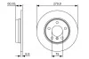 Гальмівний диск BMW E36/E46 316/328 \'\'R PR2 BOSCH 0986479S34 (фото 1)