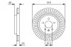 Тормозной диск BOSCH 0986479U65 (фото 1)