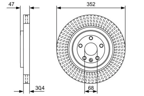 Диск тормозной BOSCH 0986479W53