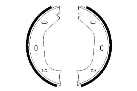 Тормозные колодки, барабанные BOSCH 0 986 487 202