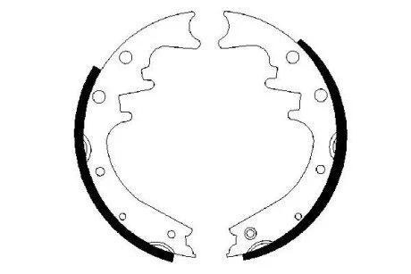 Тормозные колодки барабанные Cherokee BOSCH 0986487529