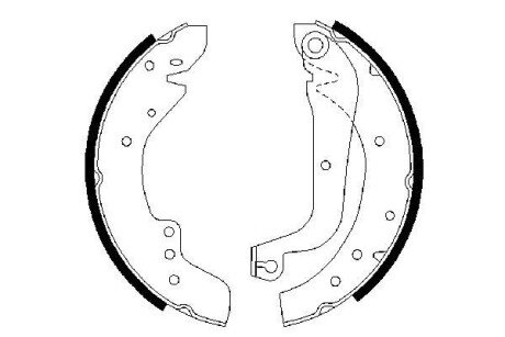 Колодки гальмівні барабанні BOSCH 0986487547 (фото 1)