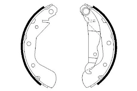 Гальмівні колодки, барабанні BOSCH 0 986 487 613