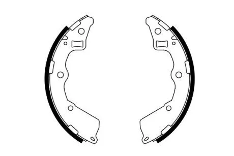 Тормозные колодки, барабанные BOSCH 0 986 487 757