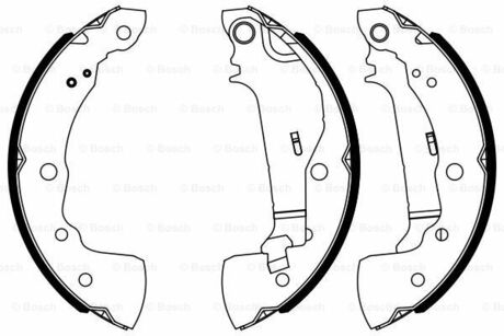 Гальмівні колодки, барабанні BOSCH 0 986 487 963 (фото 1)