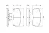 DAIHATSU Колодки тормозные передние CHARADE 87-93 BOSCH 0986493390 (фото 5)