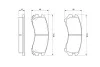 NISSAN Колодки тормозные передние SUNNY 1.6 B12 86- BOSCH 0986493450 (фото 5)