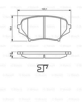 Тормозные колодки, дисковые BOSCH 0 986 494 188 (фото 1)