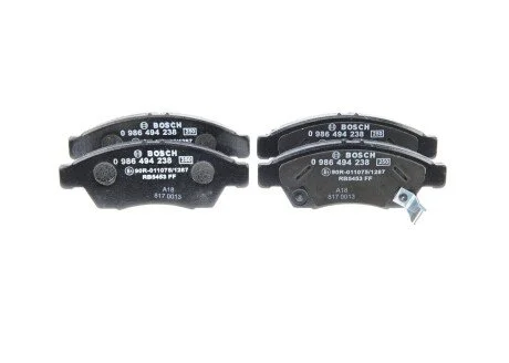 Гальмівні колодки, дискові BOSCH 0 986 494 238
