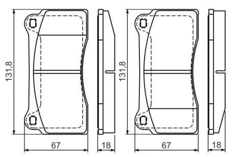 Тормозные колодки, дисковые BOSCH 0 986 494 353