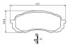 P_Гальмівні колодки дискові SUBARU Impreza 1,5-1,6 00-07 0986494373