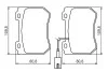 Гальмівні колодки, дискові BOSCH 0 986 494 402 (фото 5)